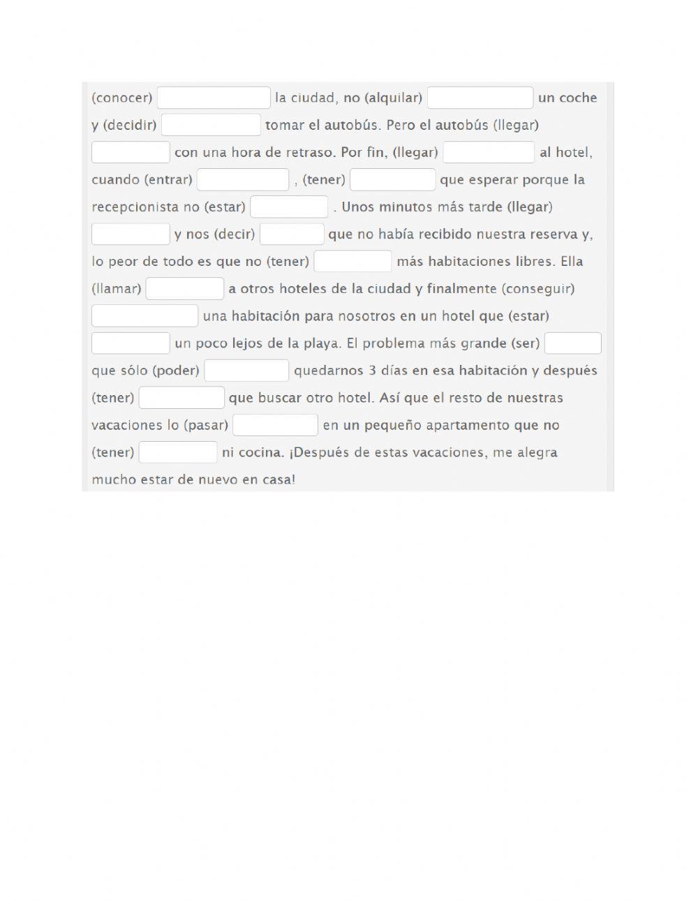 Unas vacaciones inolvidables