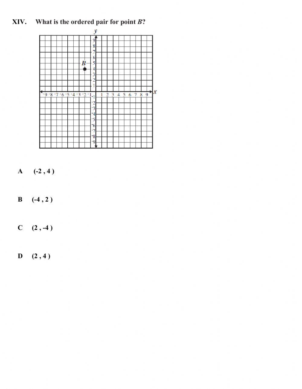 Grade 7 math placement test online exercise for live worksheets