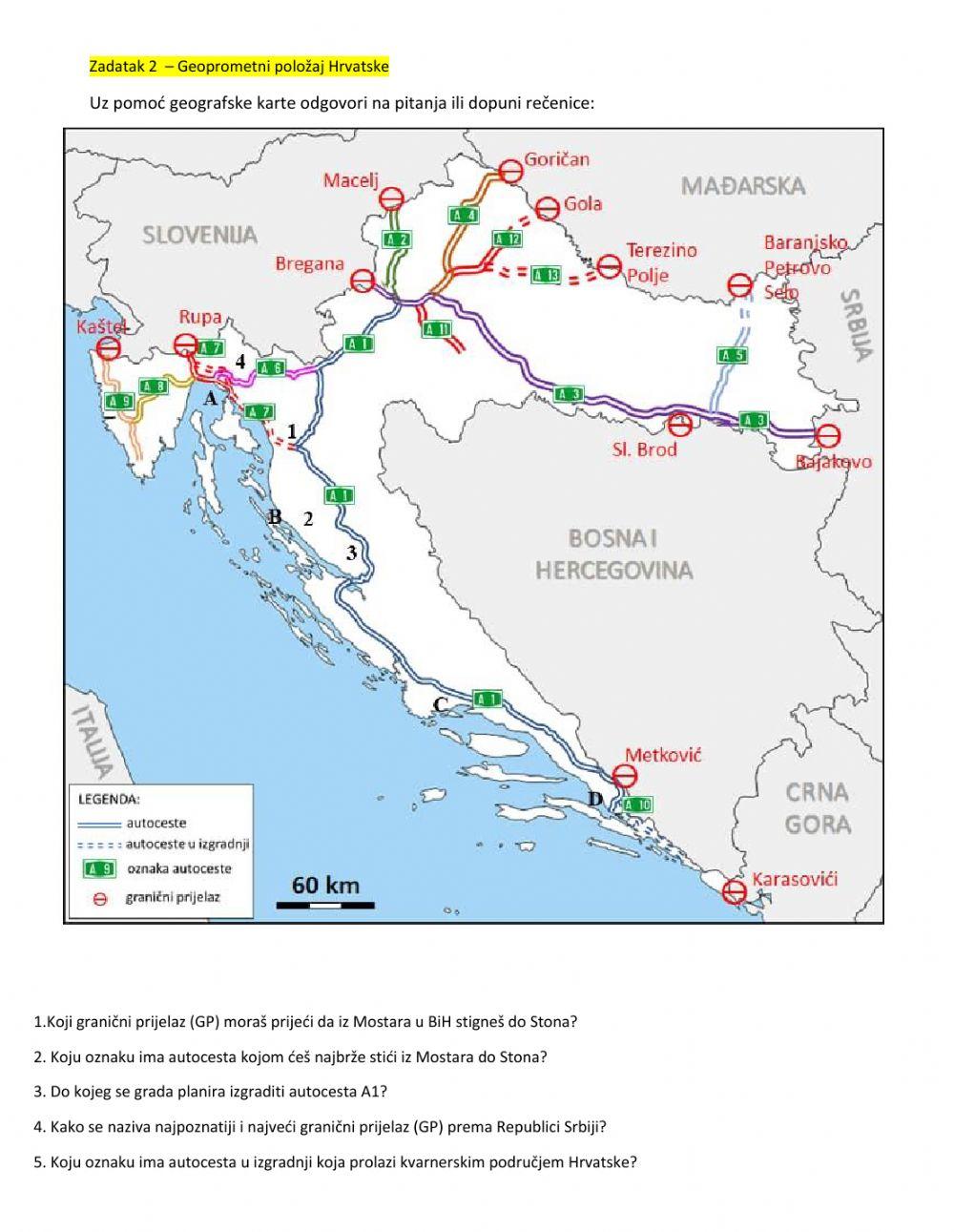 Geoprometni položaj Hrvatske 2