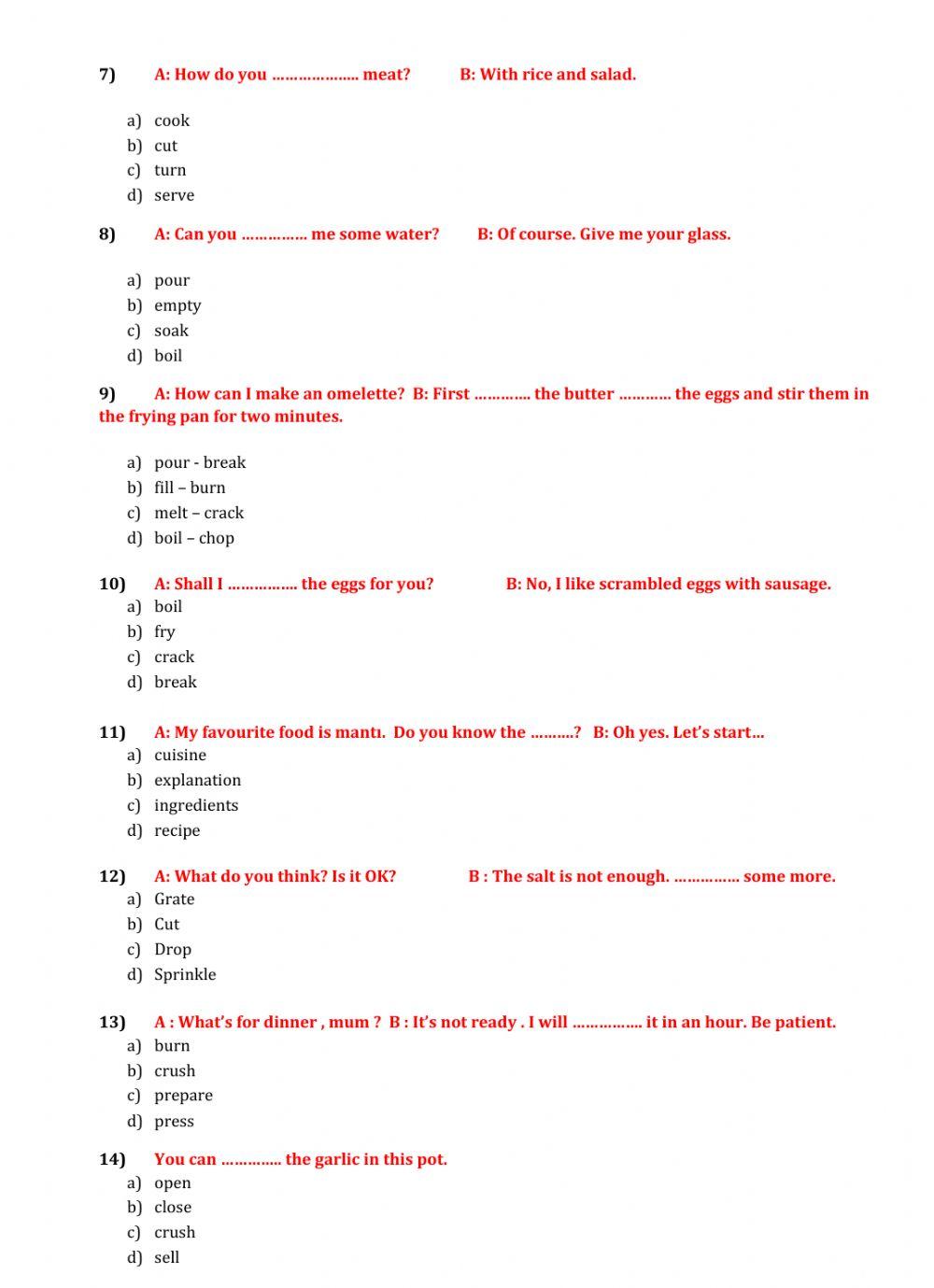 8th Grades in the Kitchen