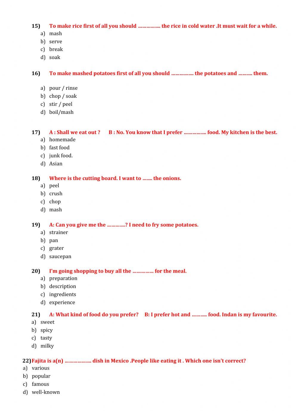 8th Grades in the Kitchen