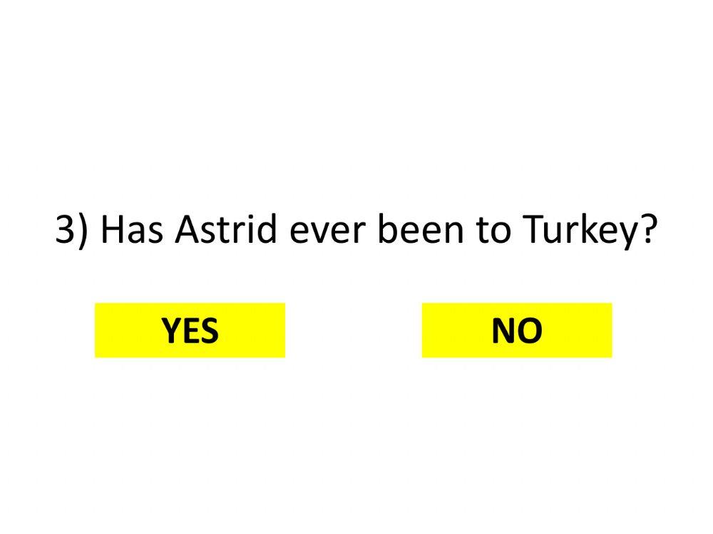 Have you ever been to turkey