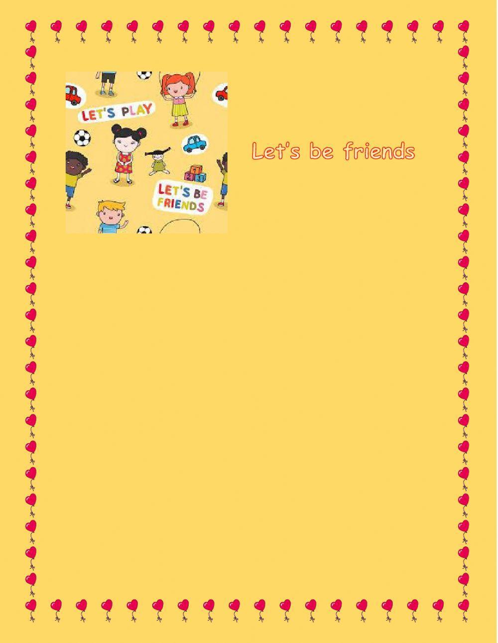 let-s-be-friends-worksheet-live-worksheets