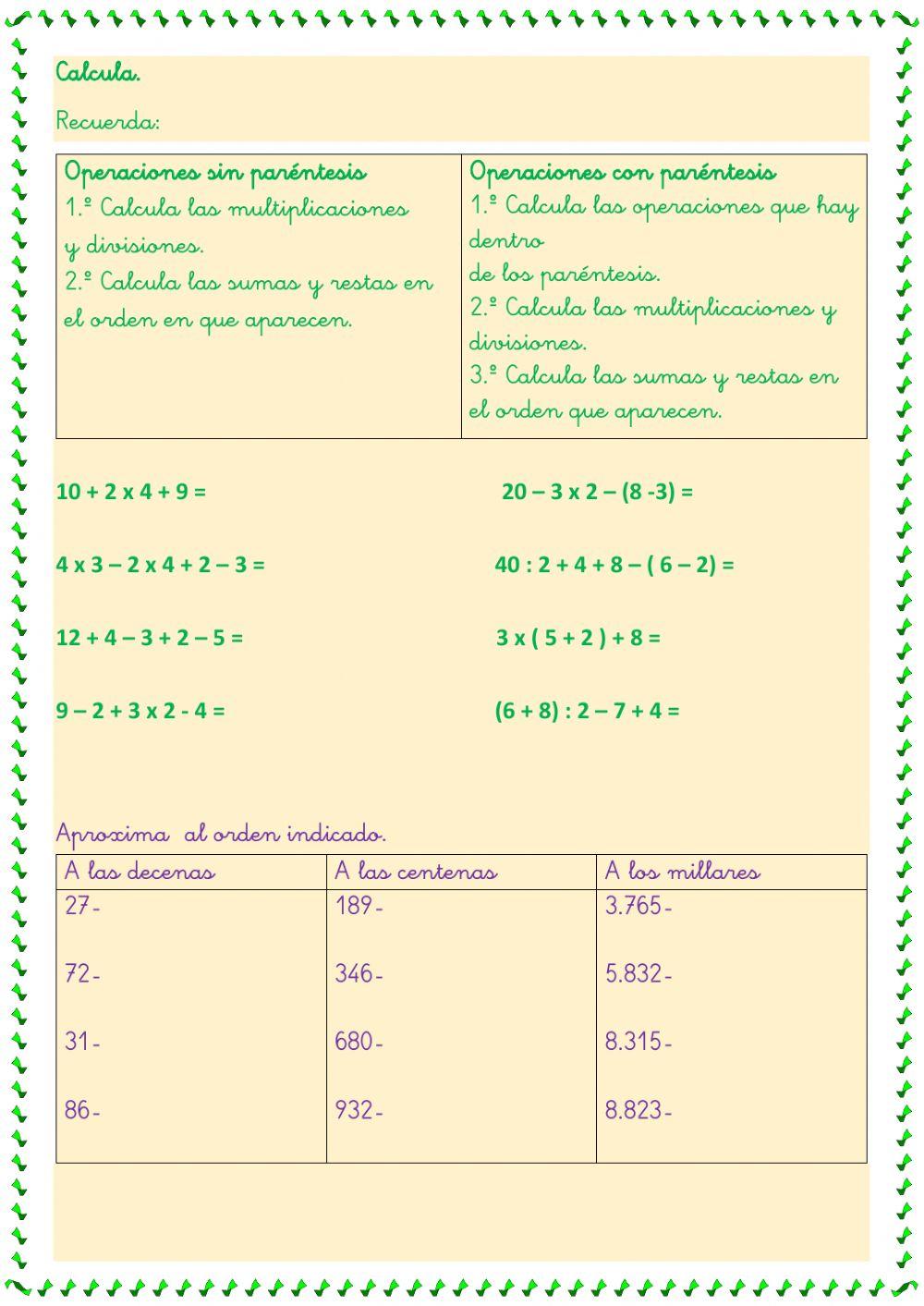 Numeración Numeración