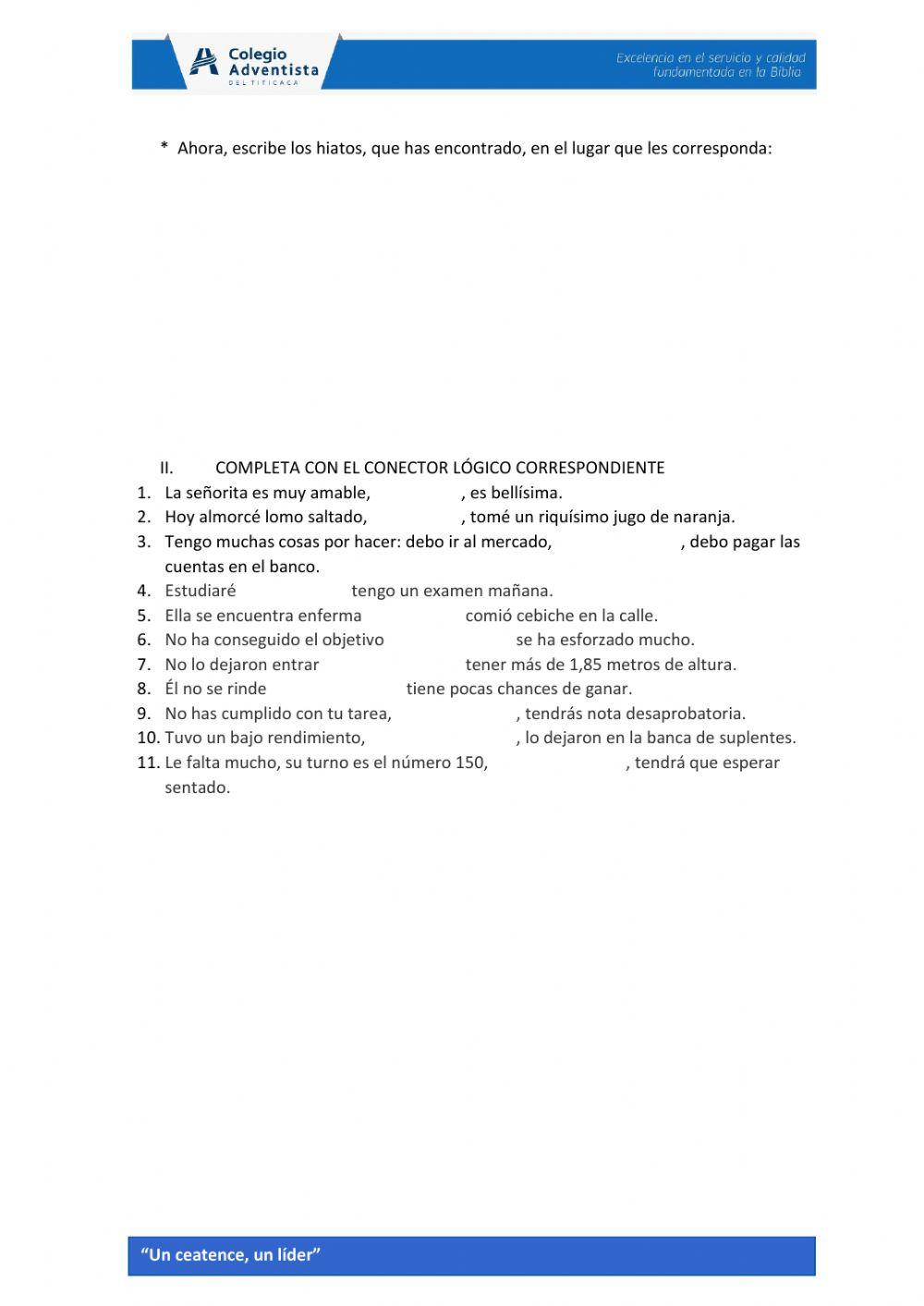 Práctica de tildación robúrica