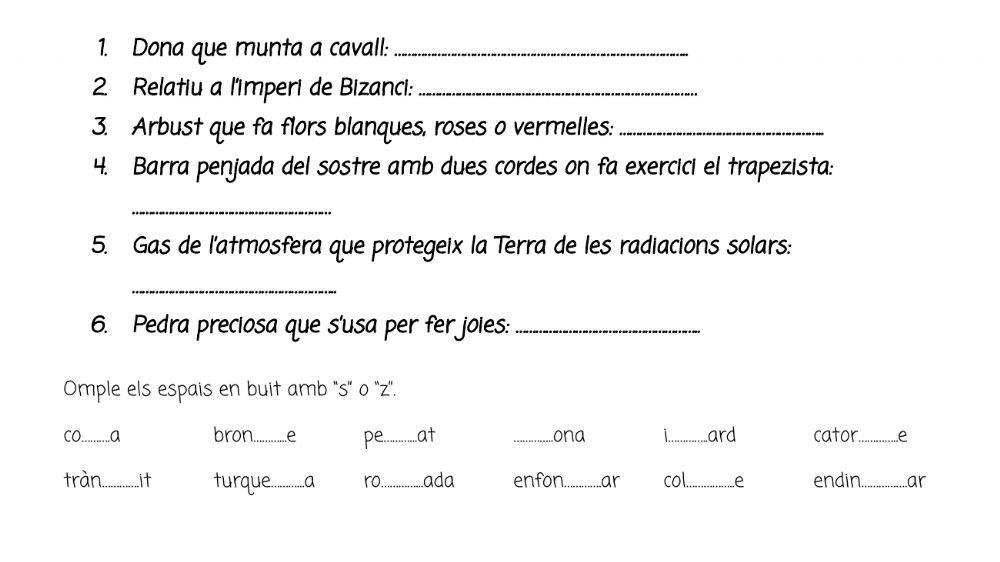 S sorda i S sonora (II)