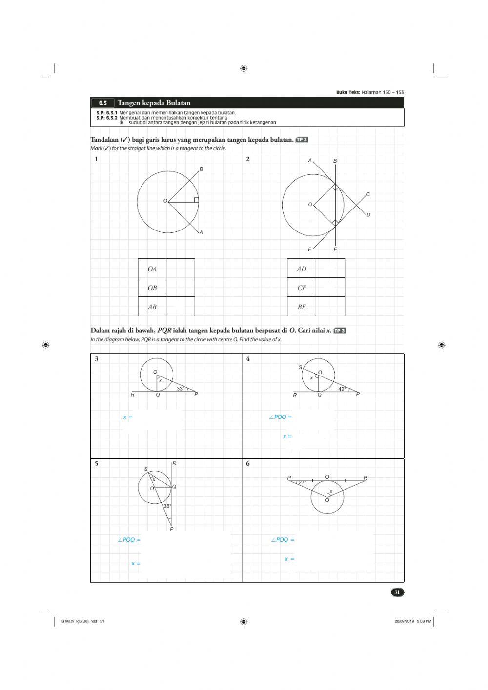 Latihan bab 6(matematik ting 3)bah 3