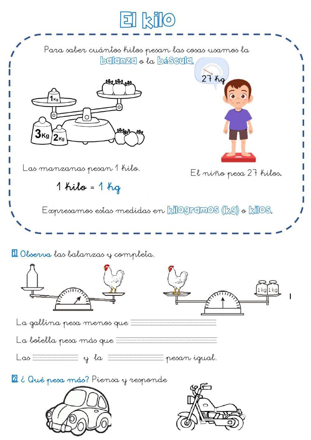 El kilogramo El kilogramo