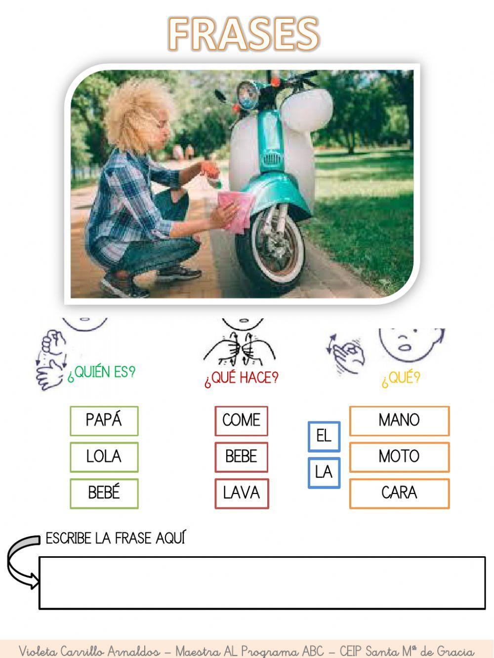 Estructuración de frases - LAVAR