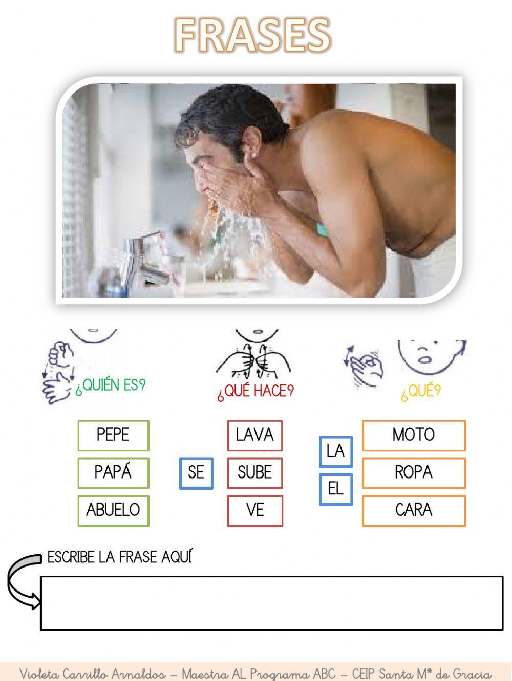 Estructuración de frases - LAVAR