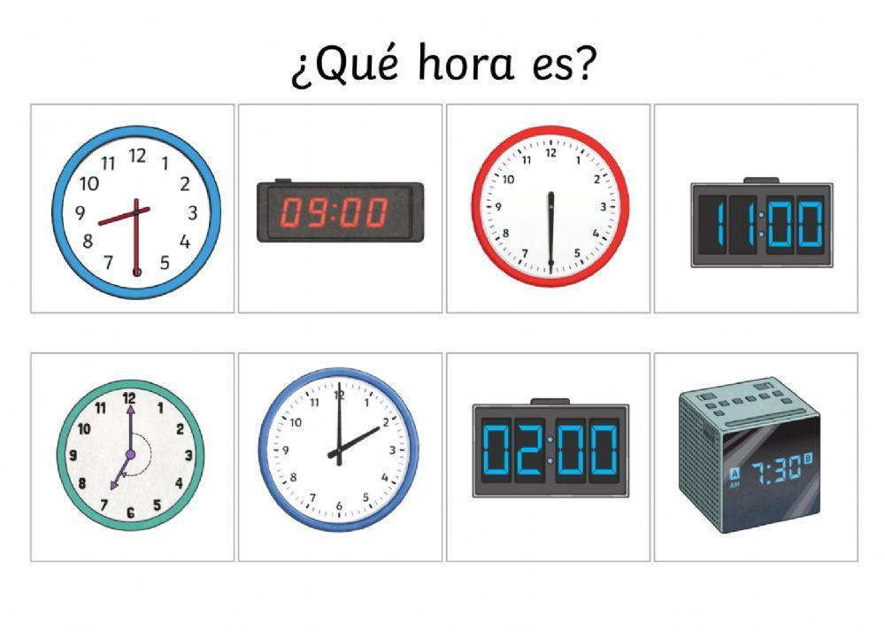 ¿Qué hora es?