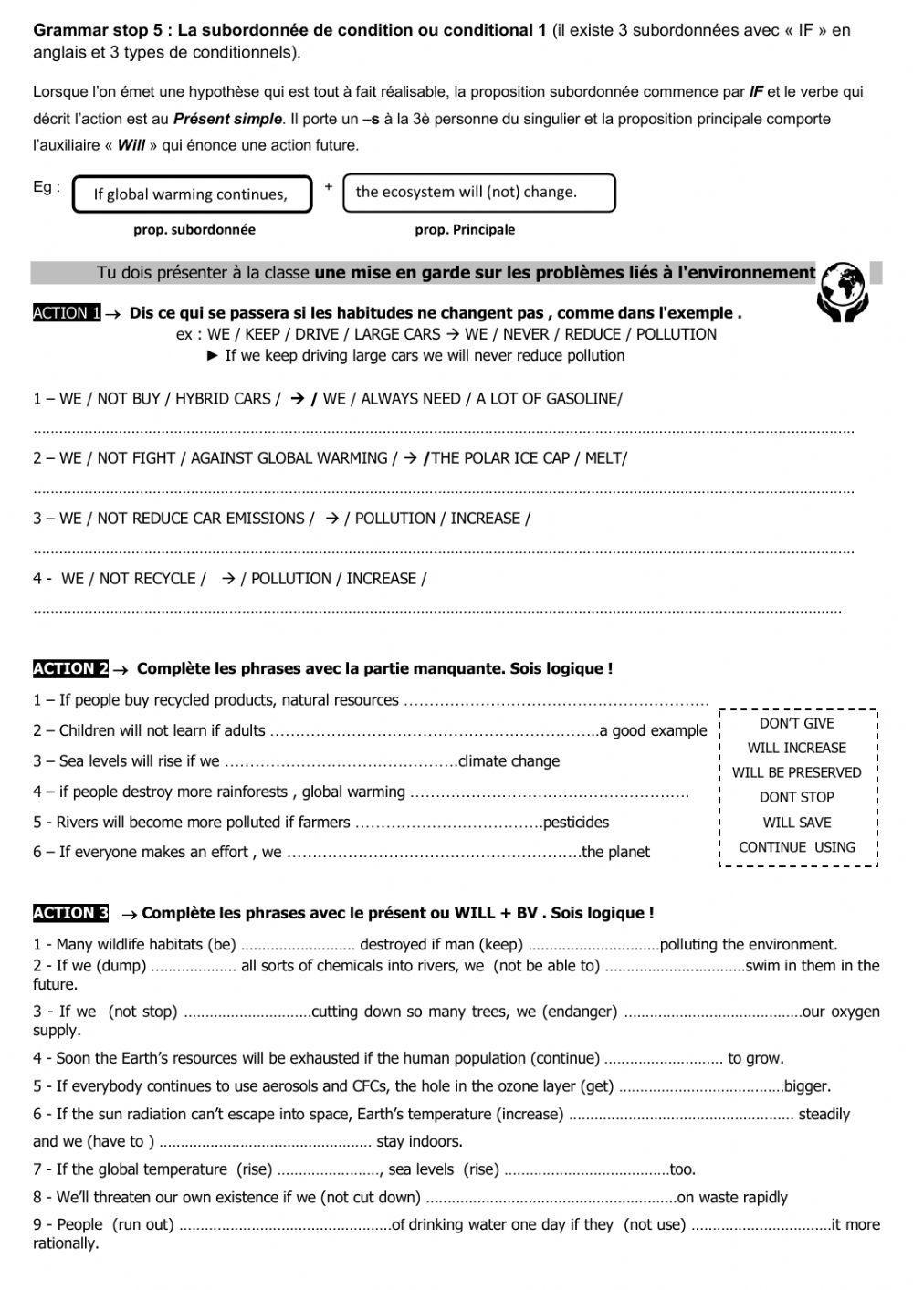 Save the planet - consequences