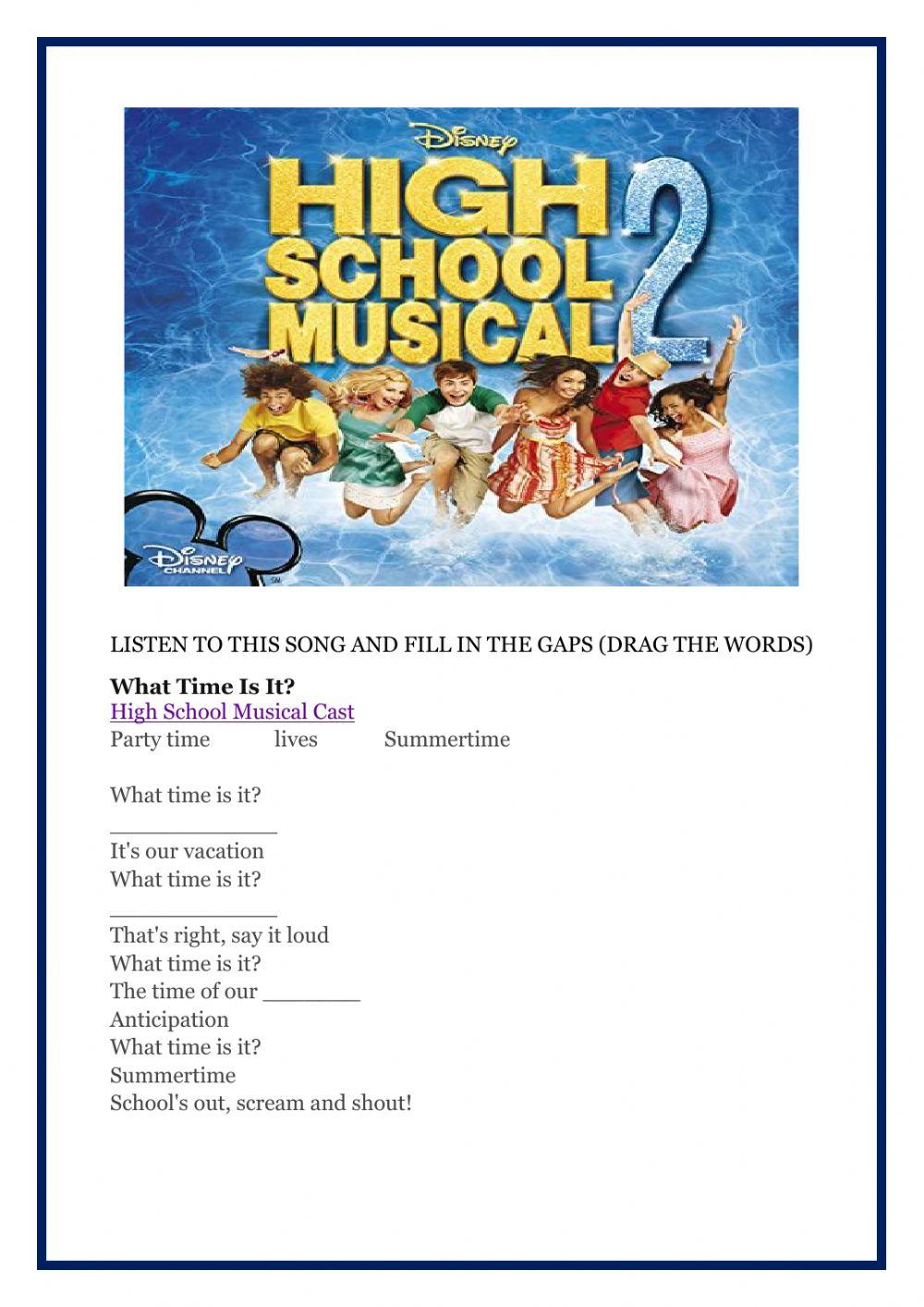 High School Musical - What time is it?