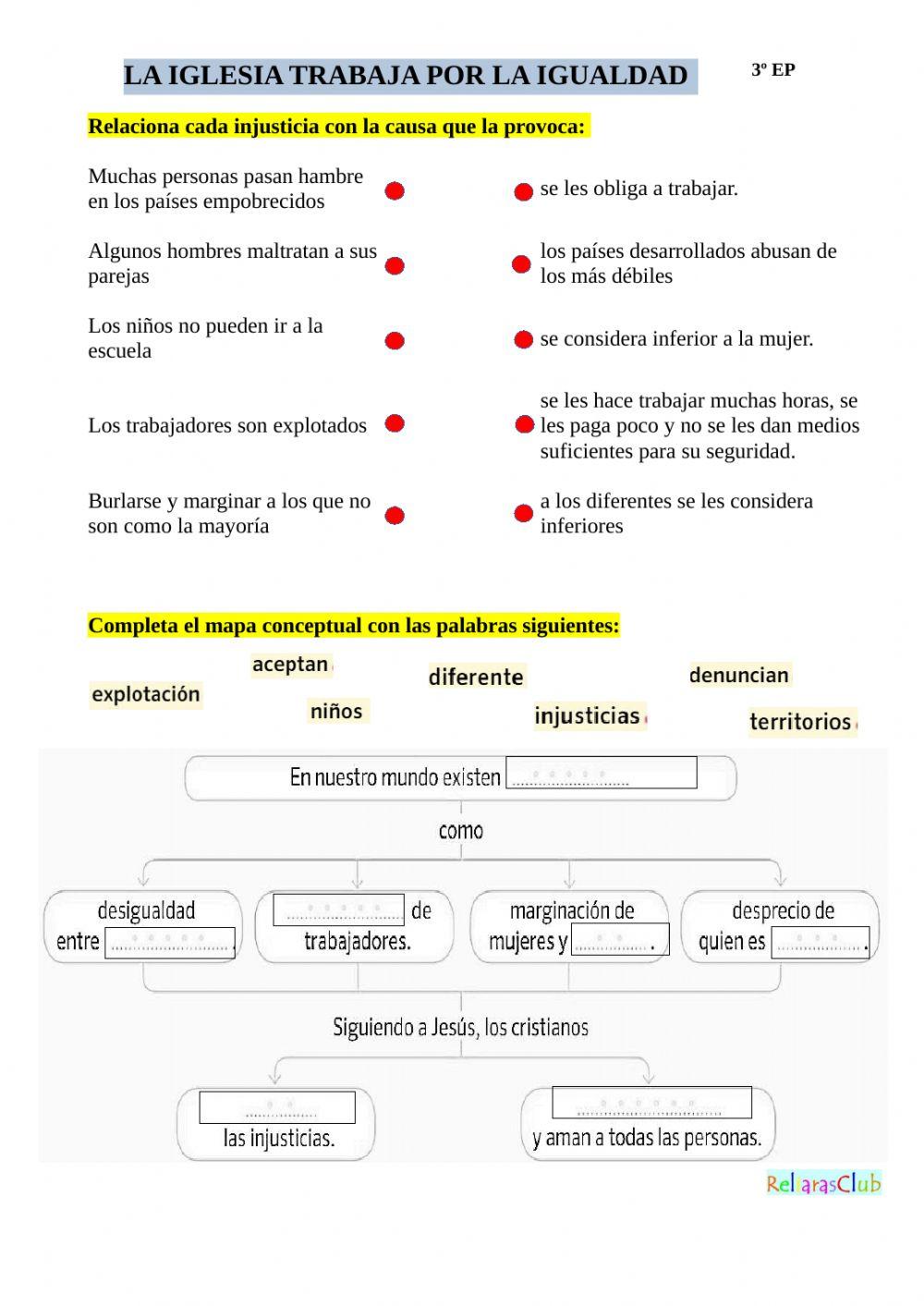 La Iglesia trabaja por la igualdad