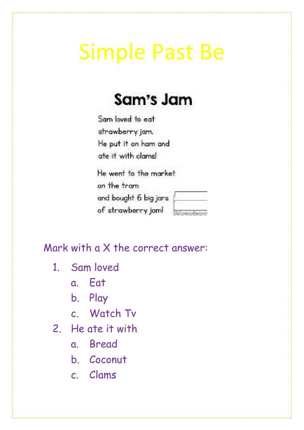 Simple Past Be
