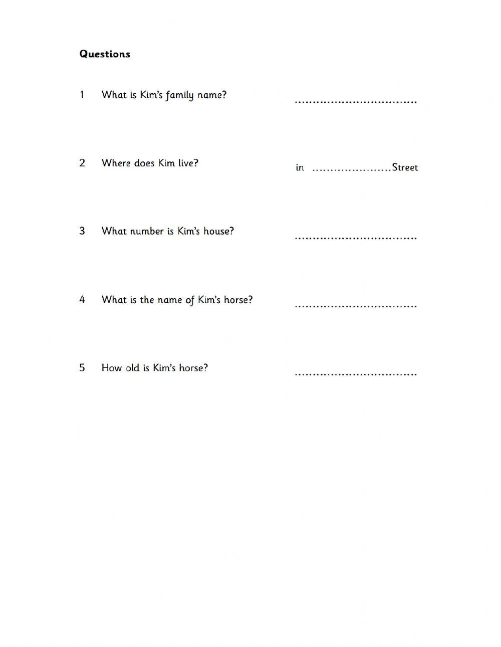 STARTERS CAMBRIDGE EXAM PRACTICE