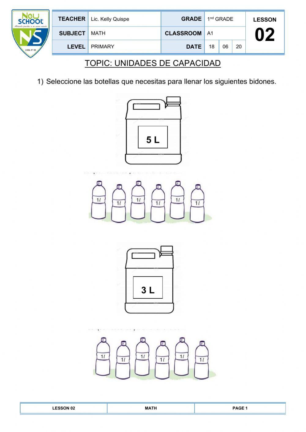Unidades de Capacidad