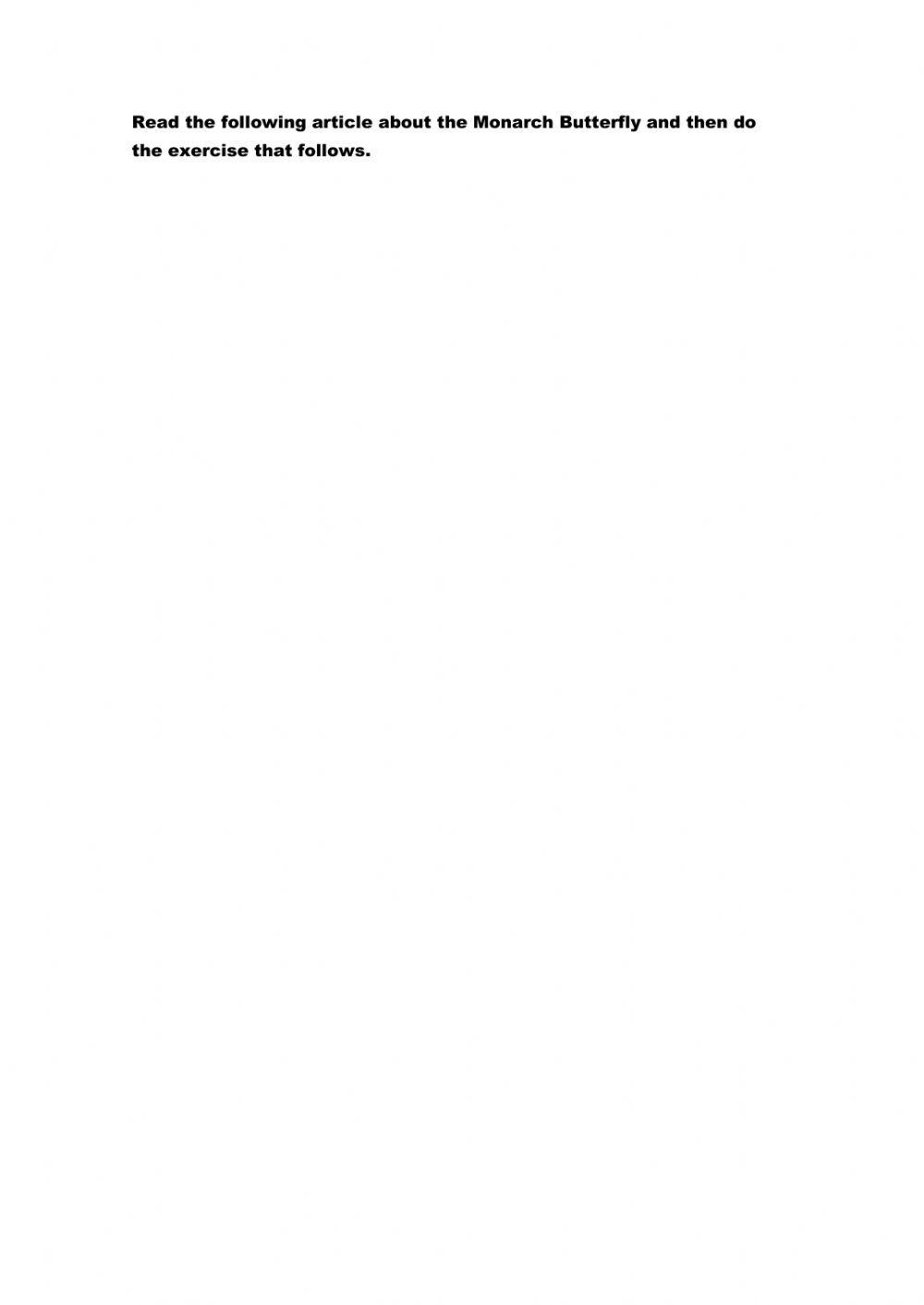 Nature: The Monarch Butterfly