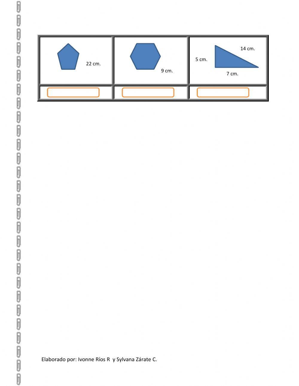 Calcular perímetro de polígonos