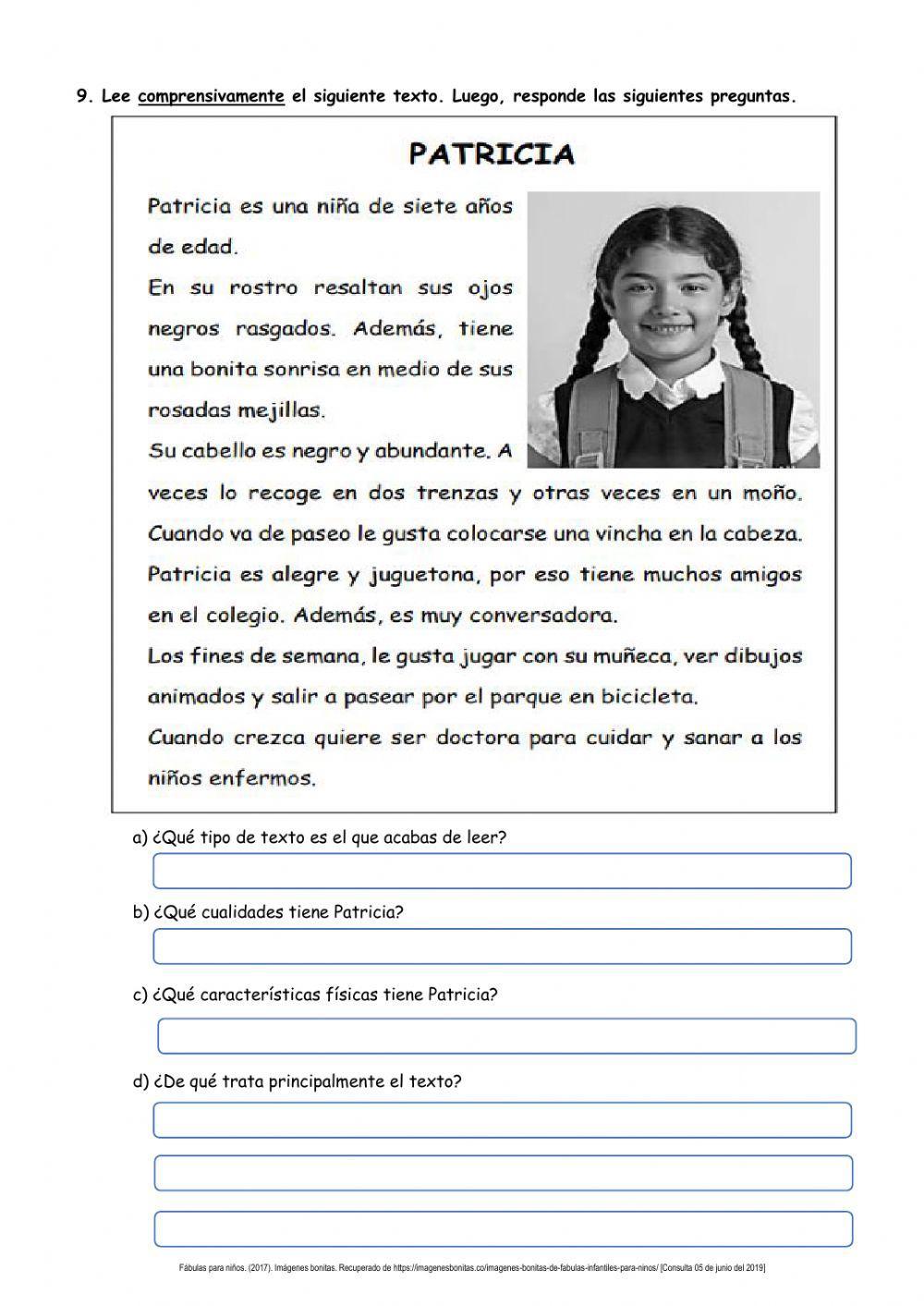 Comprensión de lectura