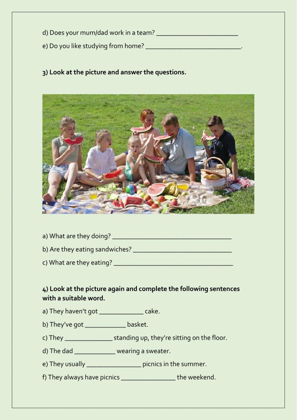 Movers- Revision N°6 - Grammar