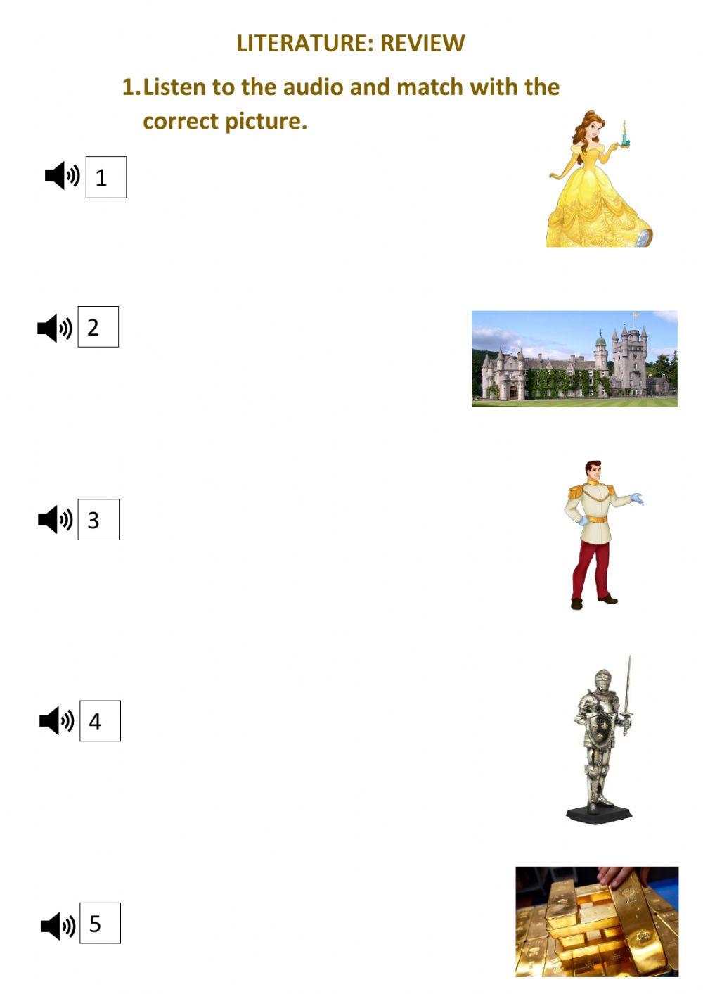 Fairy tales: vocabulary