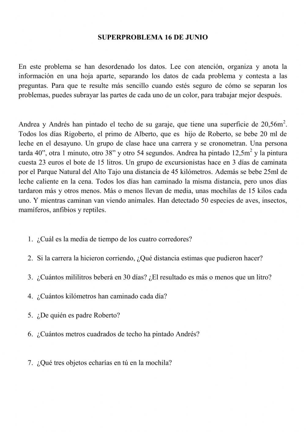 Superproblema 16 de junio