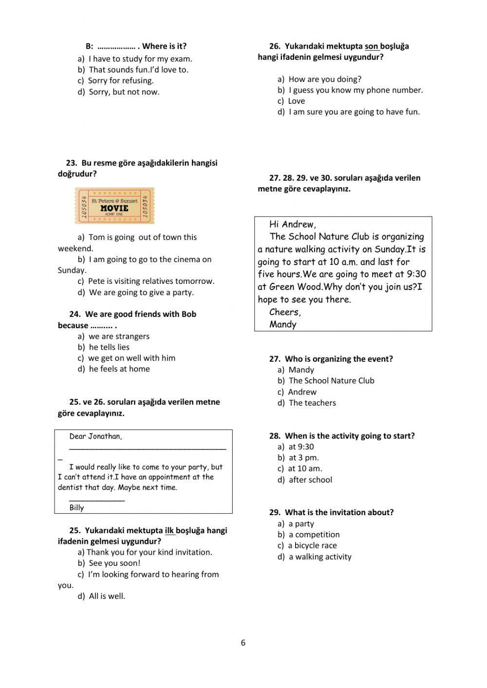 Summer 8th grades unit 1 friendship