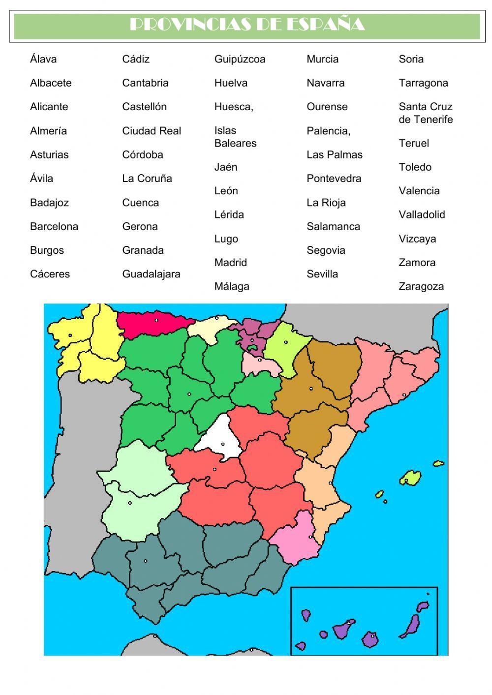 Provincias de españa