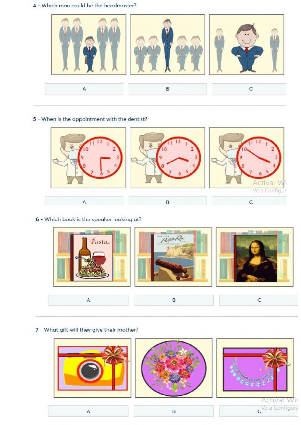 5. Examlab. Listening Part 1