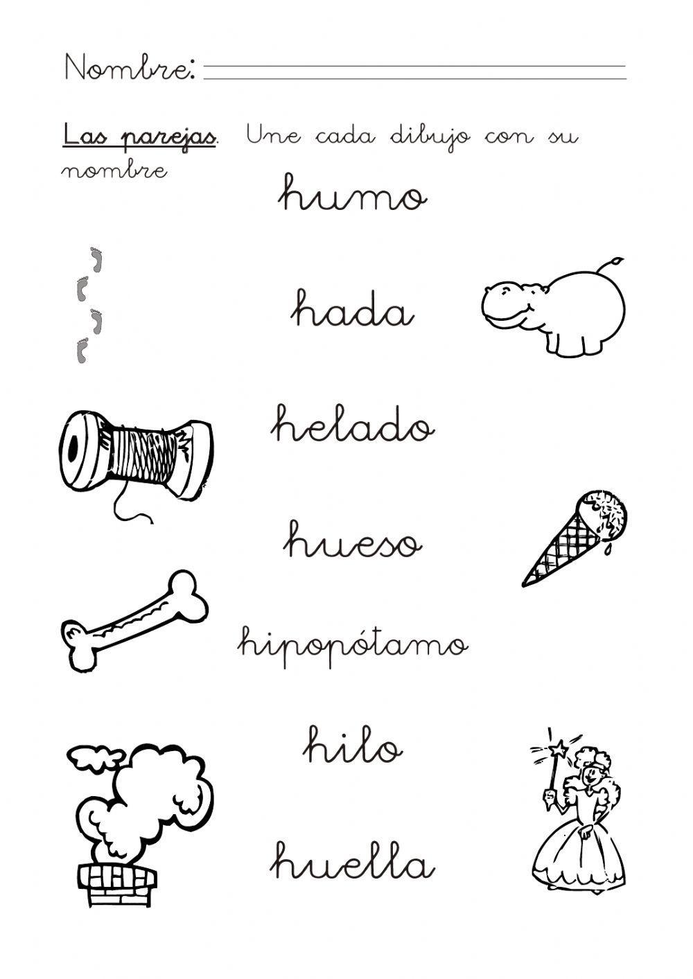 Lectoescritura letra h