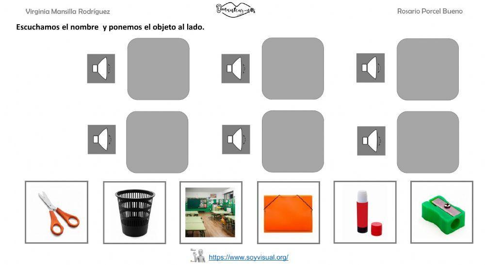Vocabulario colegio 2 con audio
