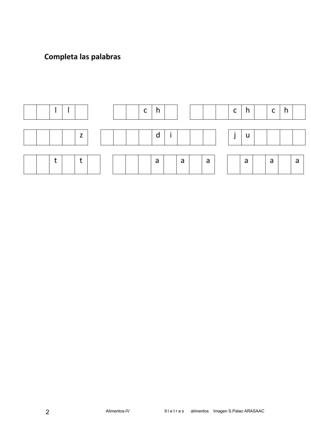 Vocabulario de alimentos-4