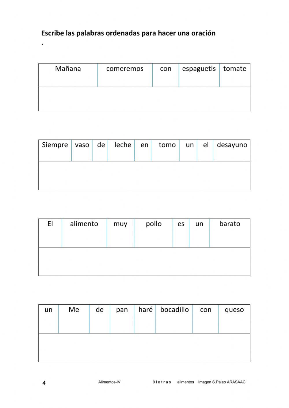 Vocabulario de alimentos-4