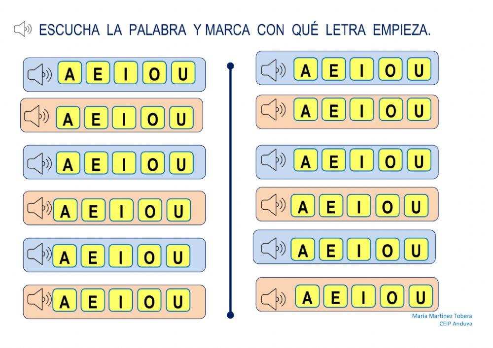 ¿Con qué letra empieza?