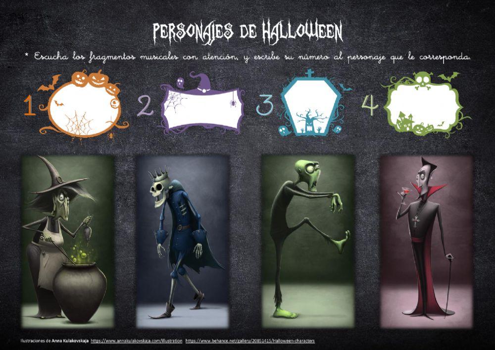 Música personajes halloween