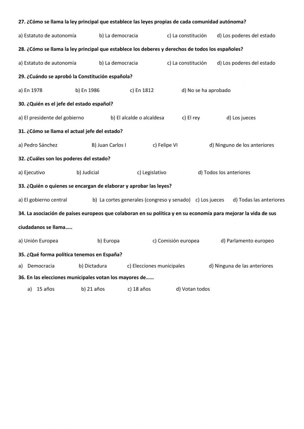Población y organización de España