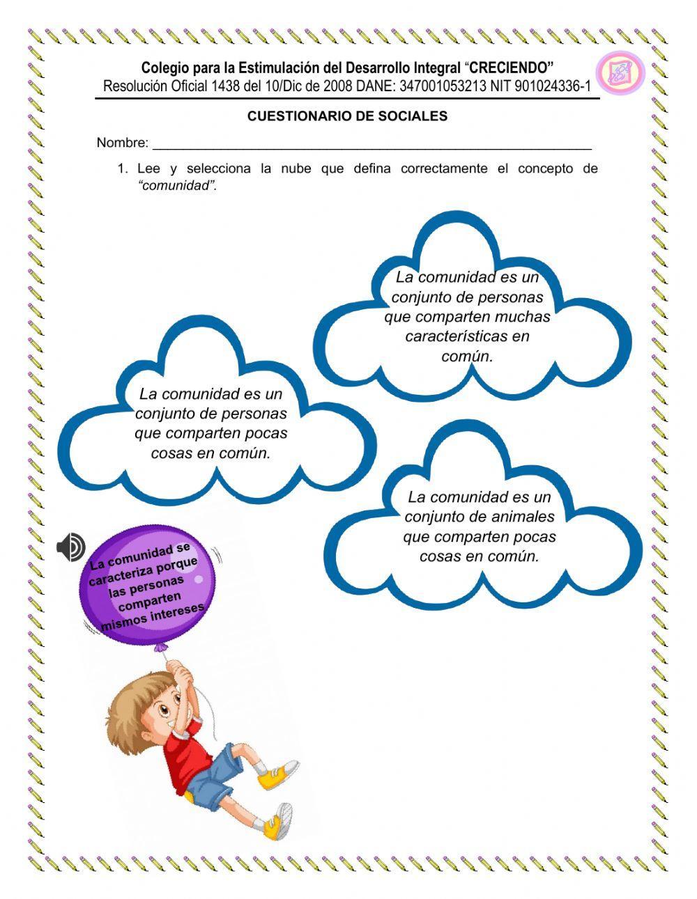 Cuestionario de ciencias sociales