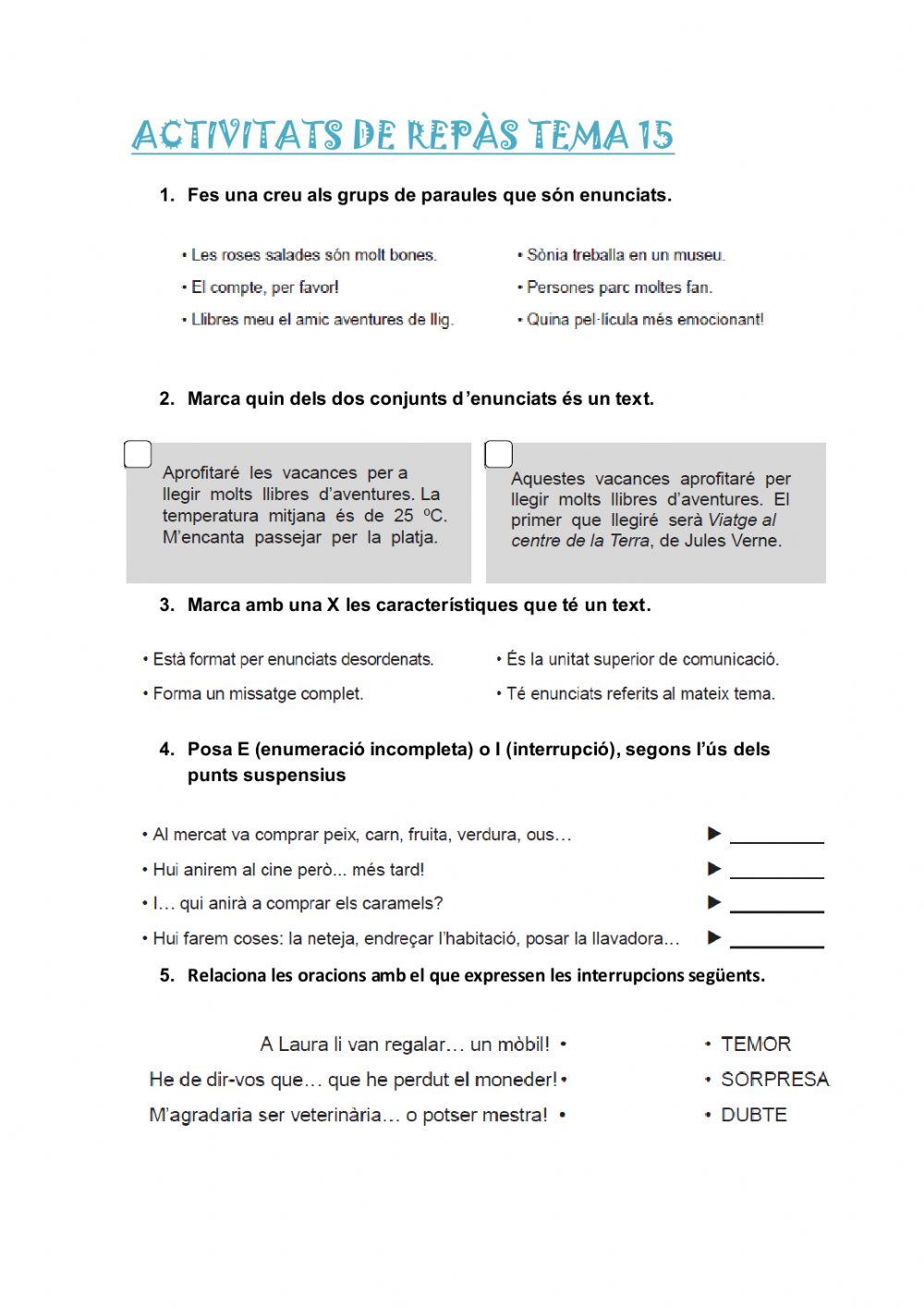 Activitats de repàs tema 15