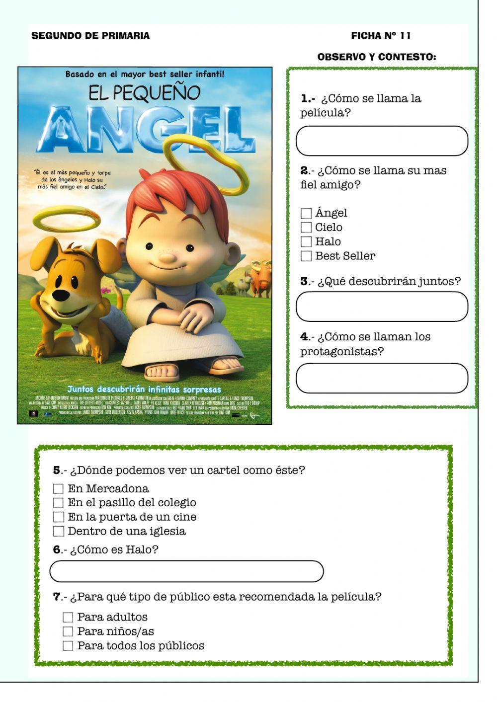 11.- Carátula de película