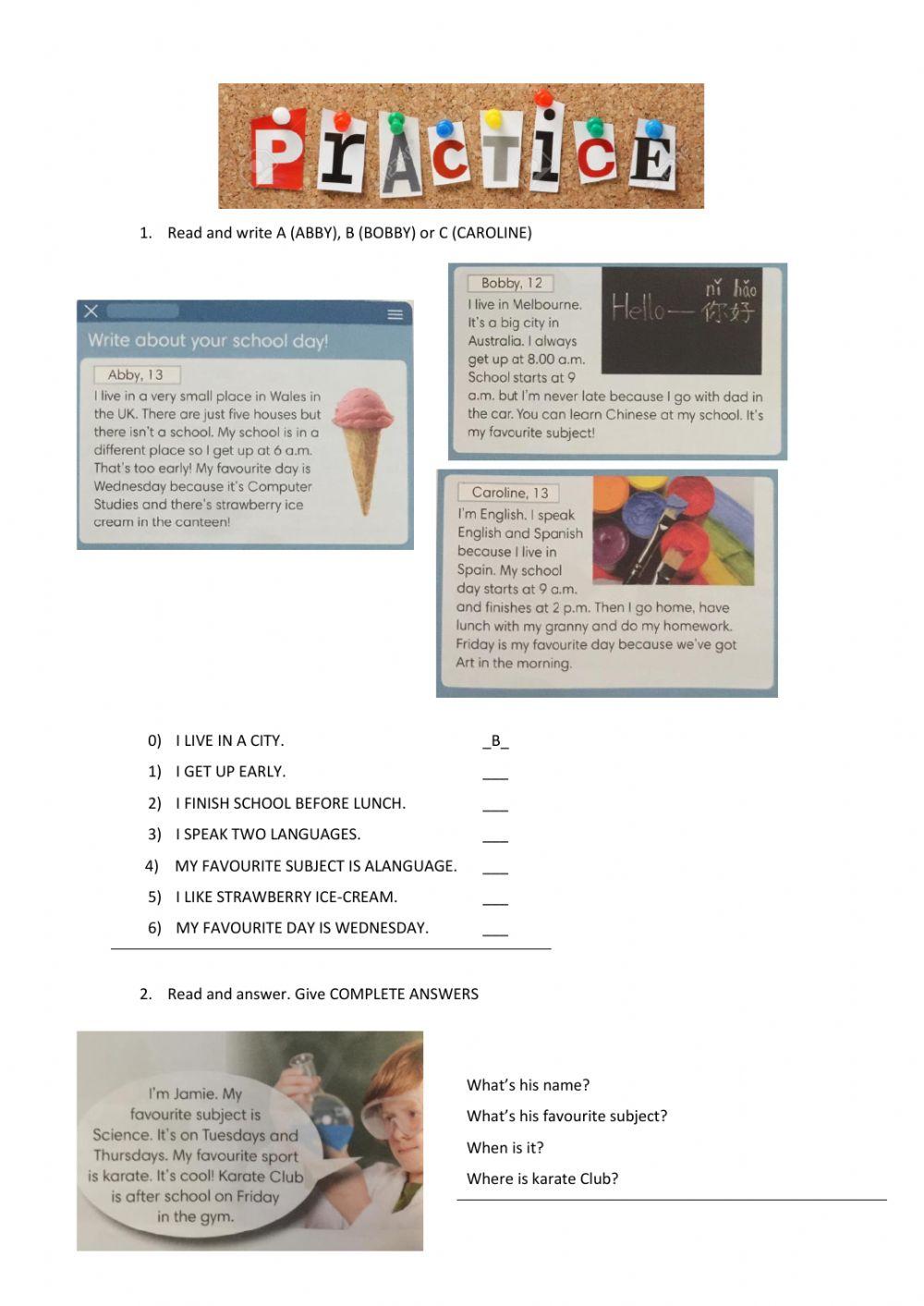 Skill revision 1 & 2