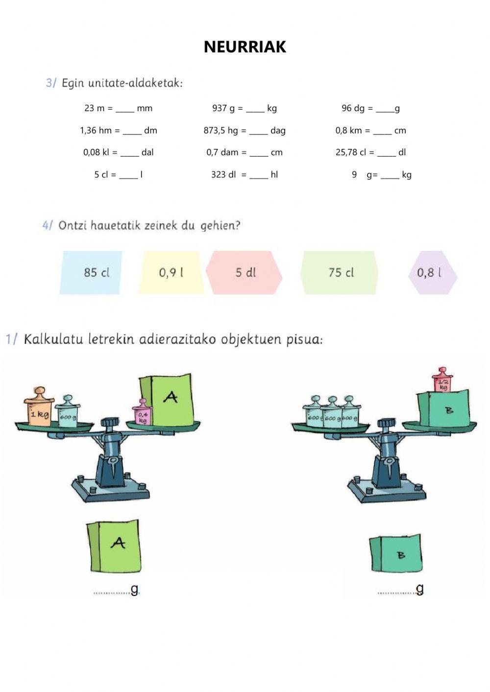 Matematikak: errepasoa