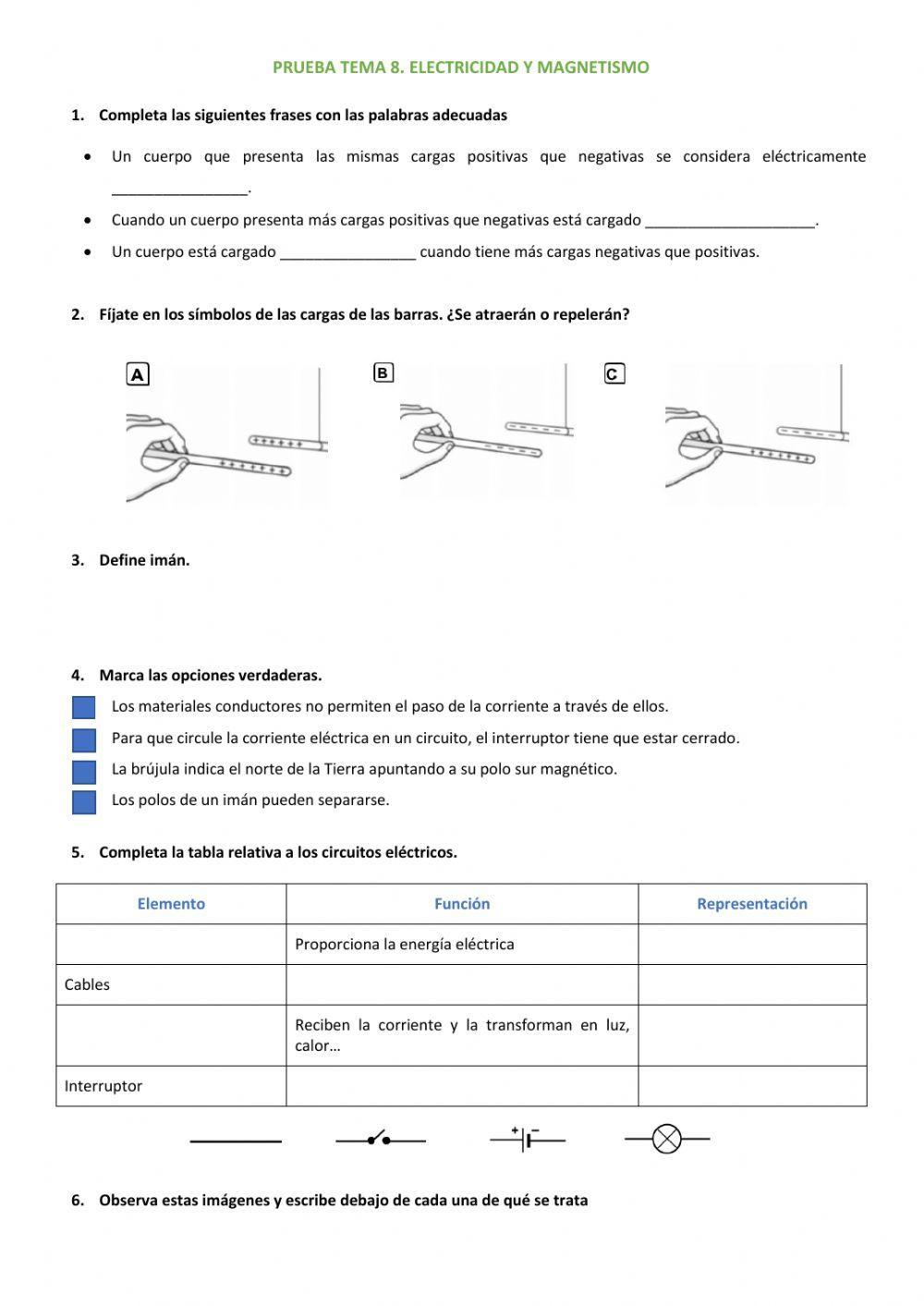 Prueba tema 8 naturales
