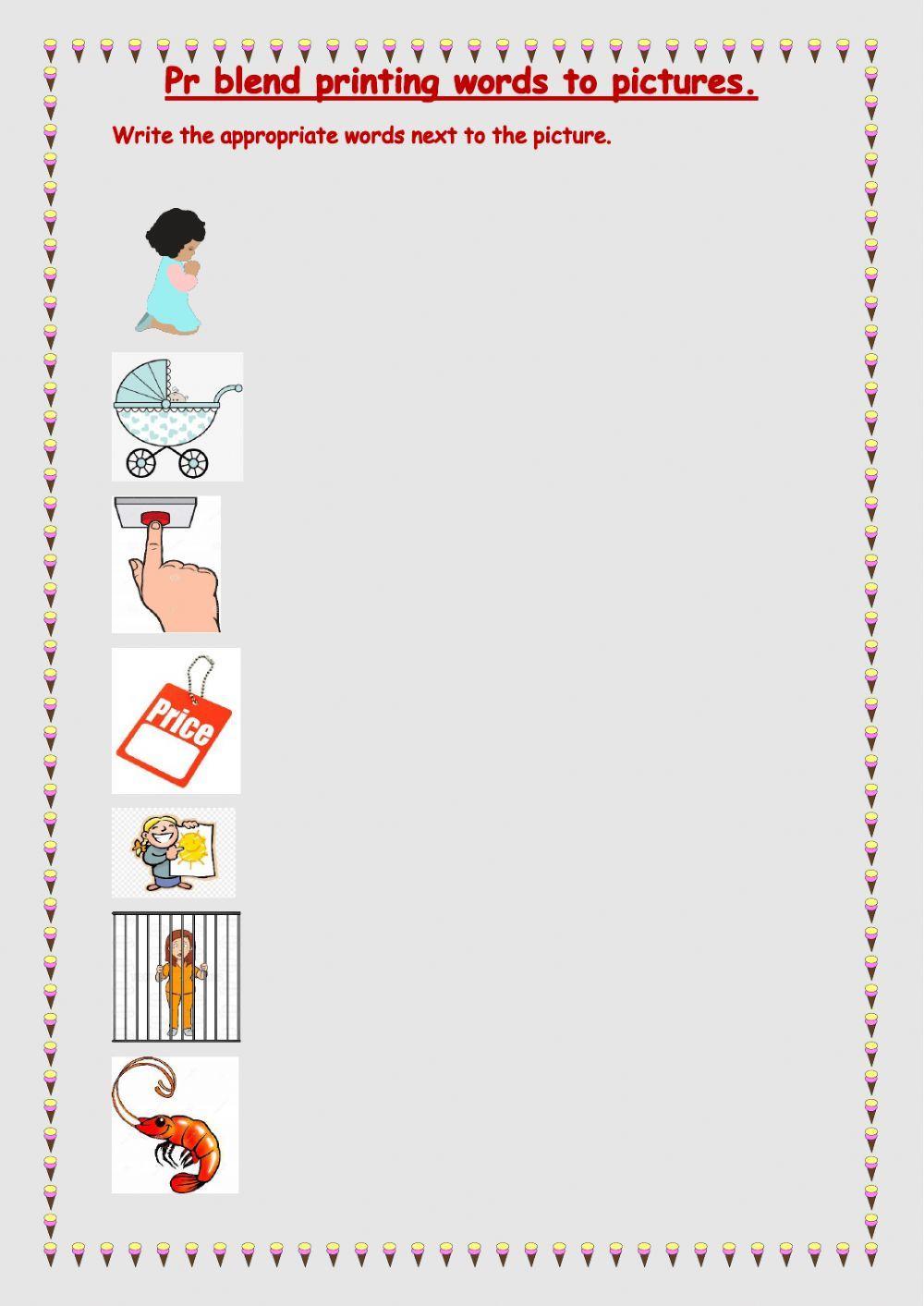 Consonant Blend pr matching