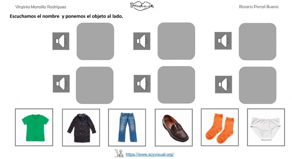 Vocabulario ropa 1 con  audio