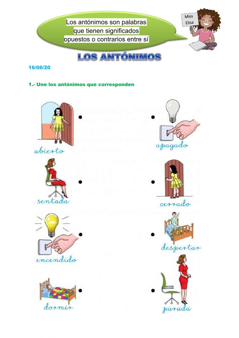 Los antónimos