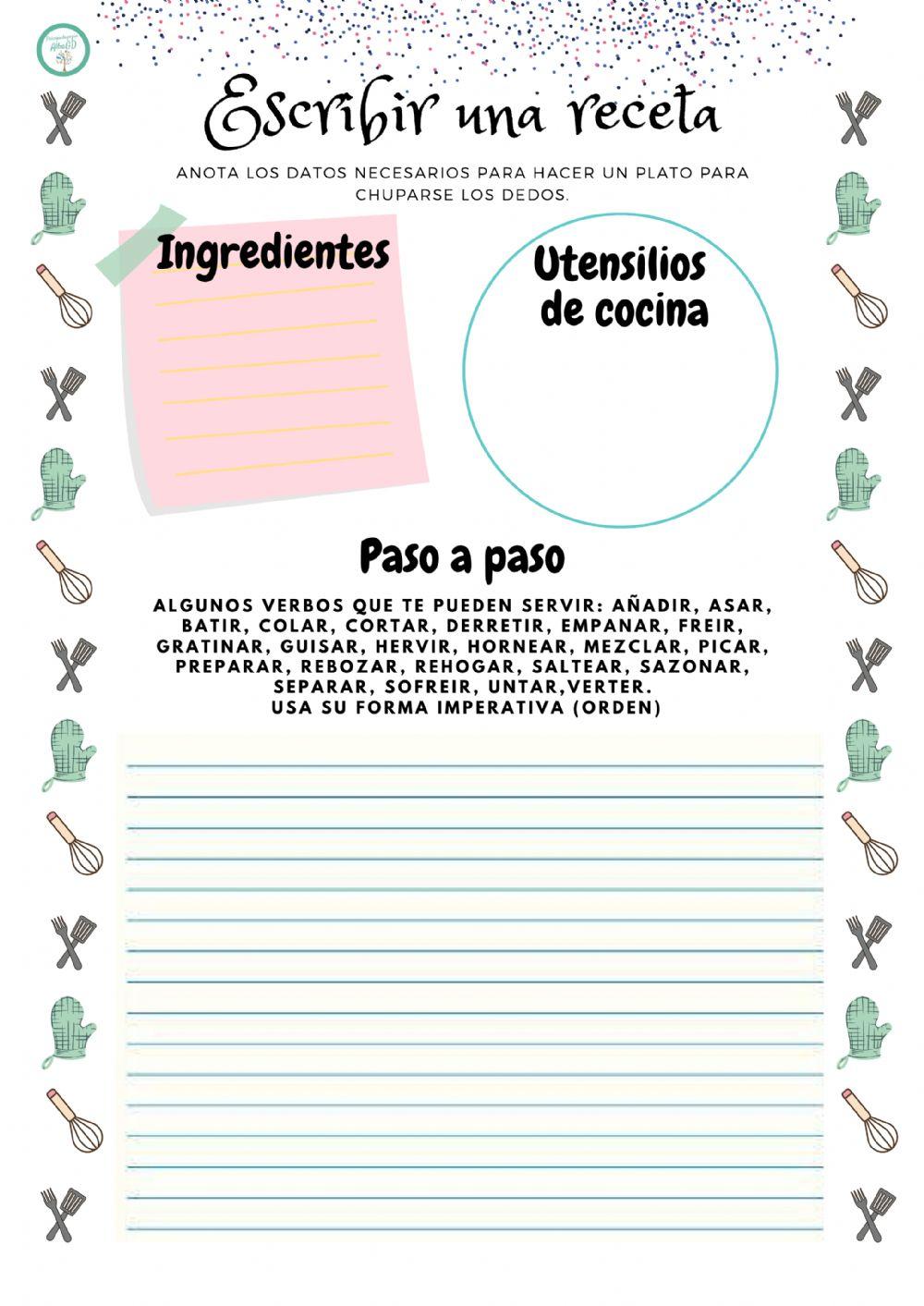 Prepara una receta deliciosa