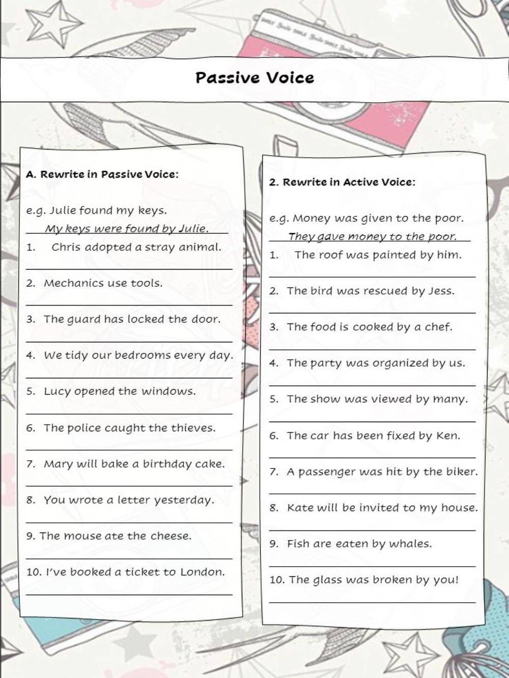 Active-Passive voice