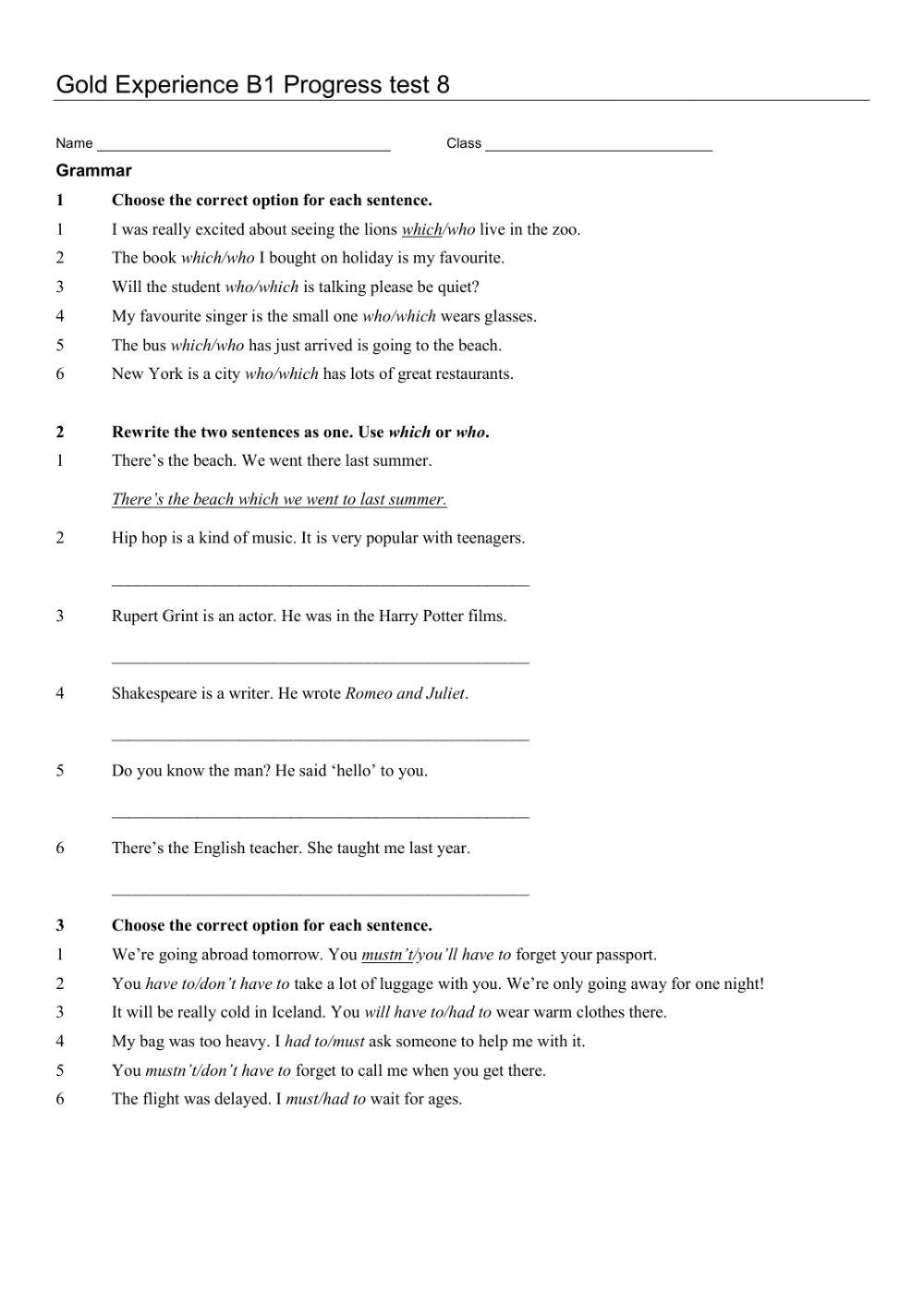 gold-xp-b1-test-unit-8-online-exercise-for-live-worksheets