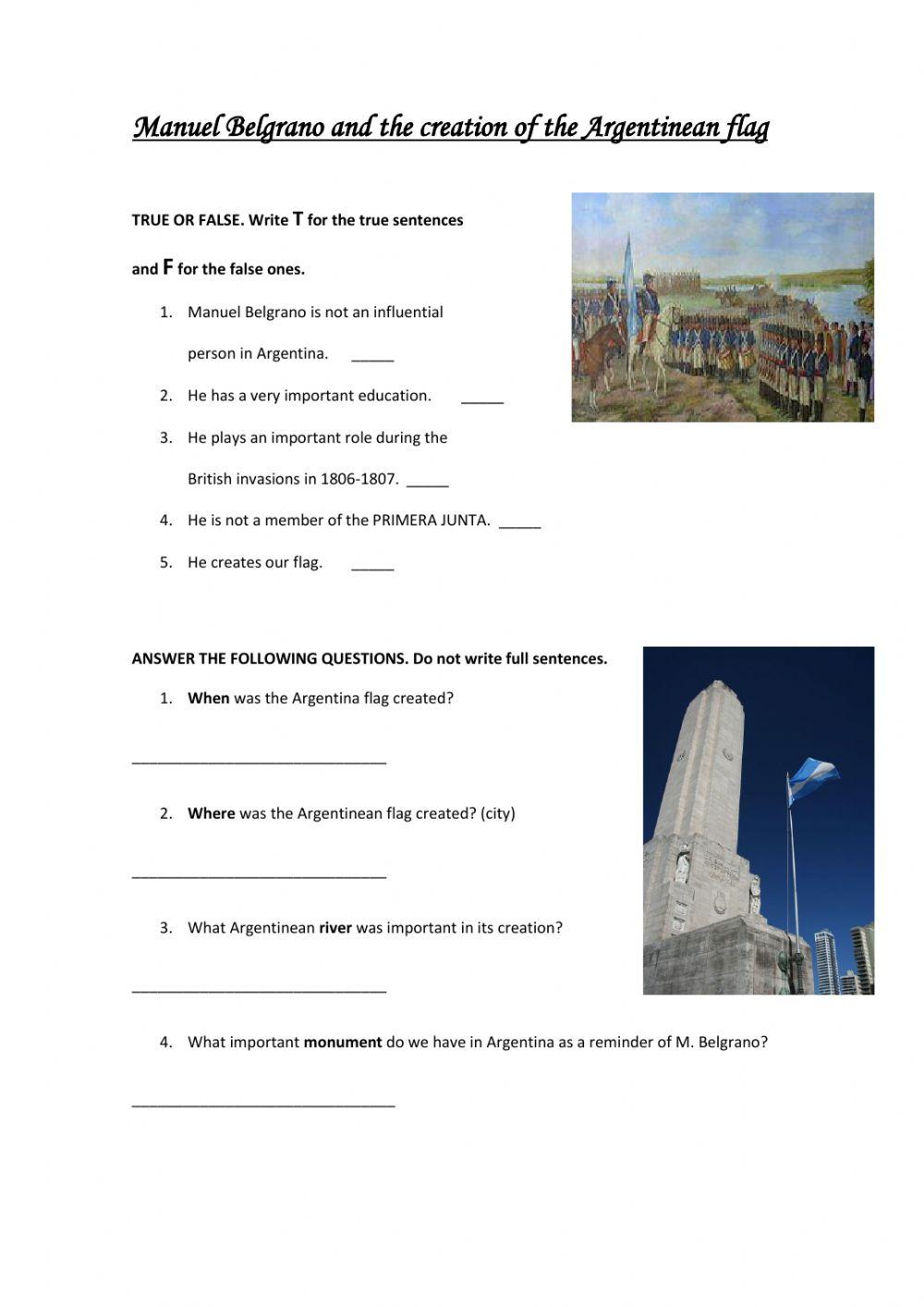 Belgrano and the flag